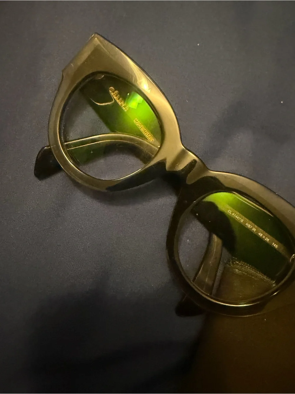 Celine chunky acetate woman’s glasses with dust bag no damage like new